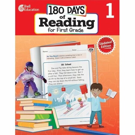 Shell Education Teacher Created Materials Workbook, 180 Days, Reading, 2nd Edition, 1st Grade SHL135043